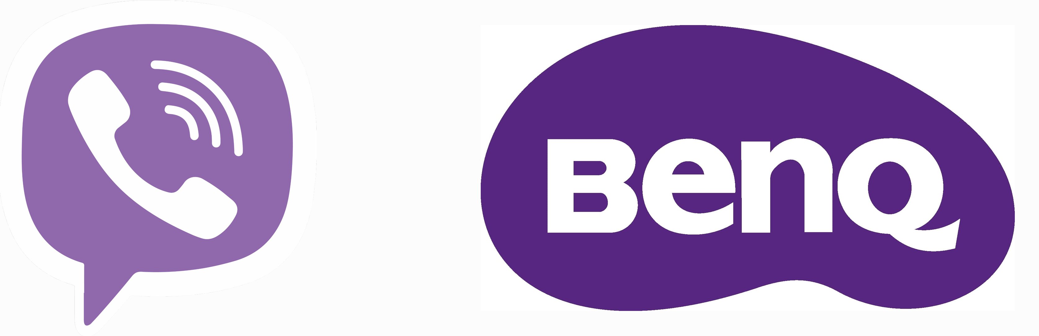 Логотипы мессенджера Viber и производителя компьютерной техники BenQ