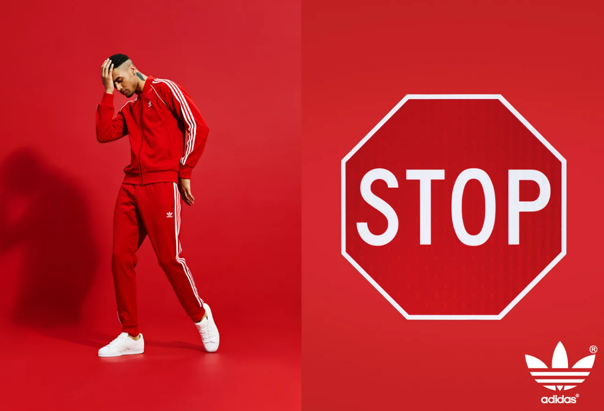 Реклама спортивного бренда Adidas