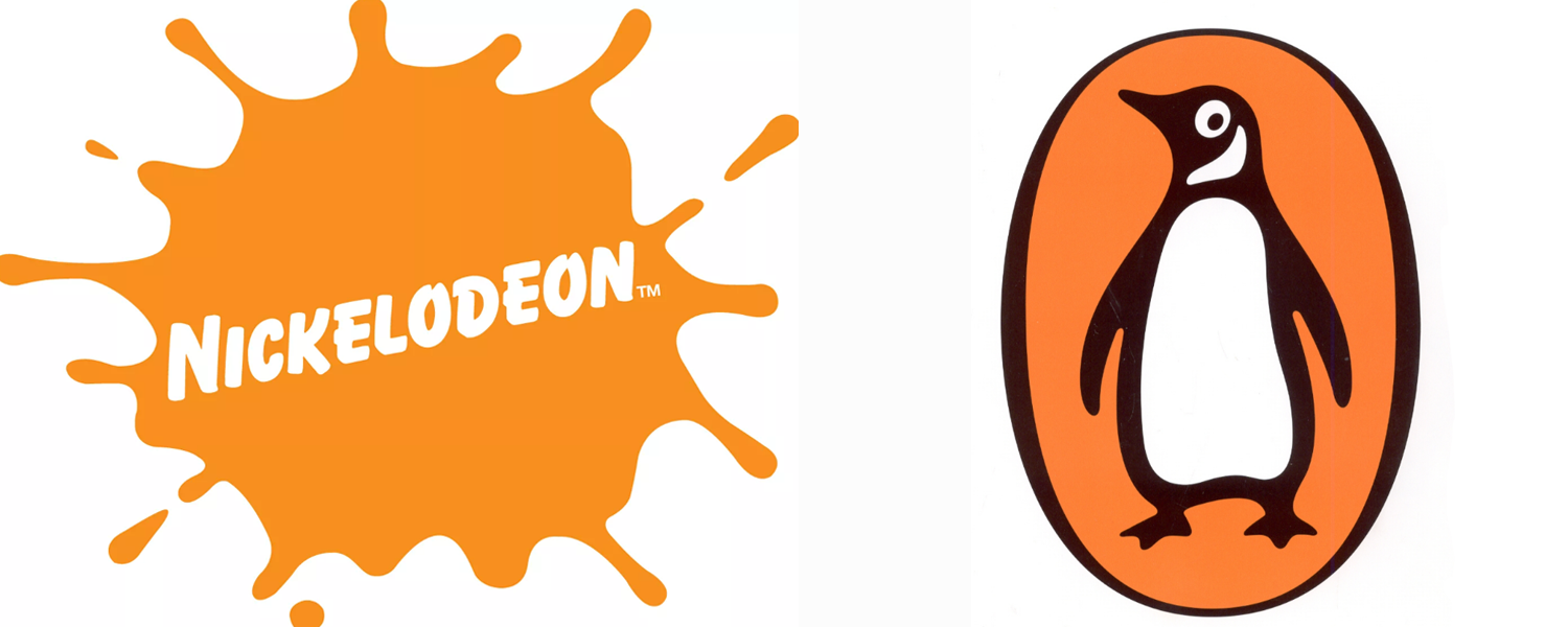 Логотипы американского детско-подросткового канала Nickelodeon и британского издательства Penguin Books